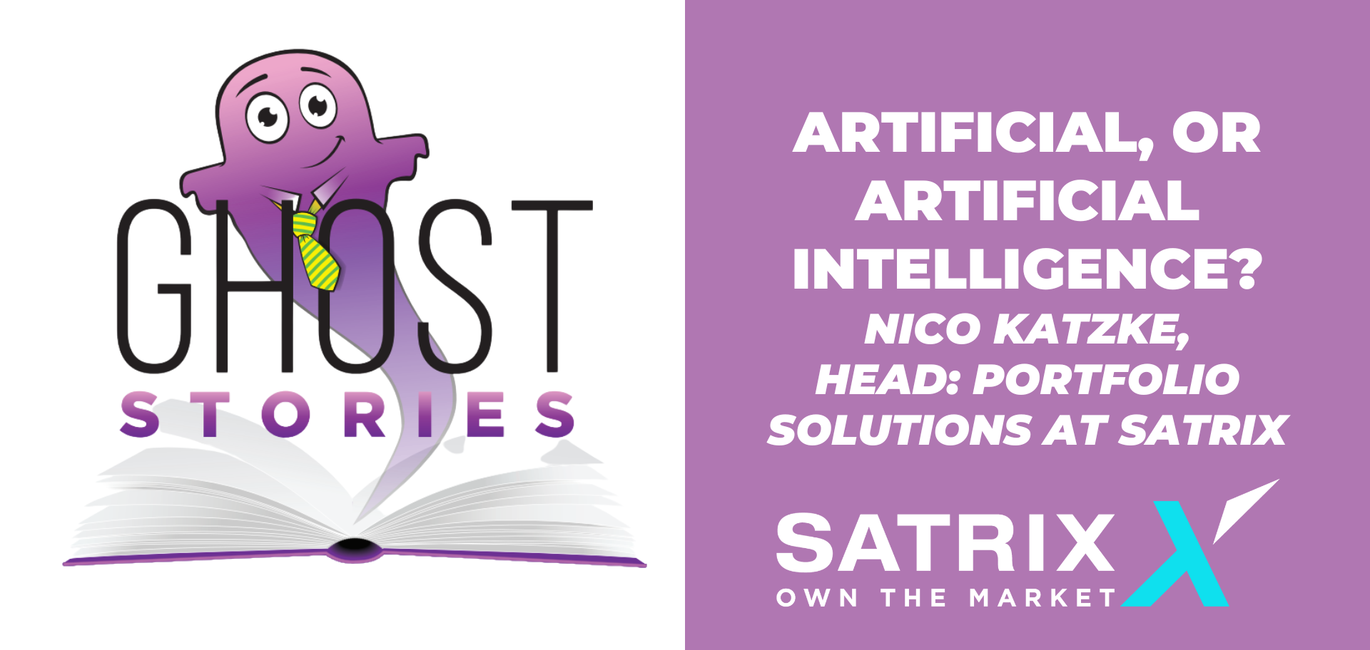 Ghost Stories Ep33: Artificial, or Artificial Intelligence? (with Nico Katzke of Satrix)